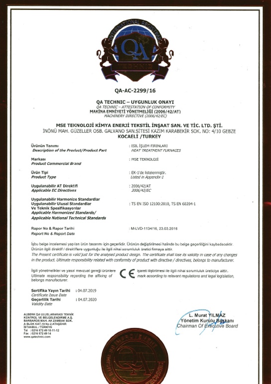 certifications sertifikalarımız